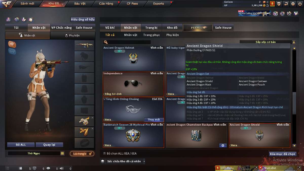 shop acc cf uy tin gia re